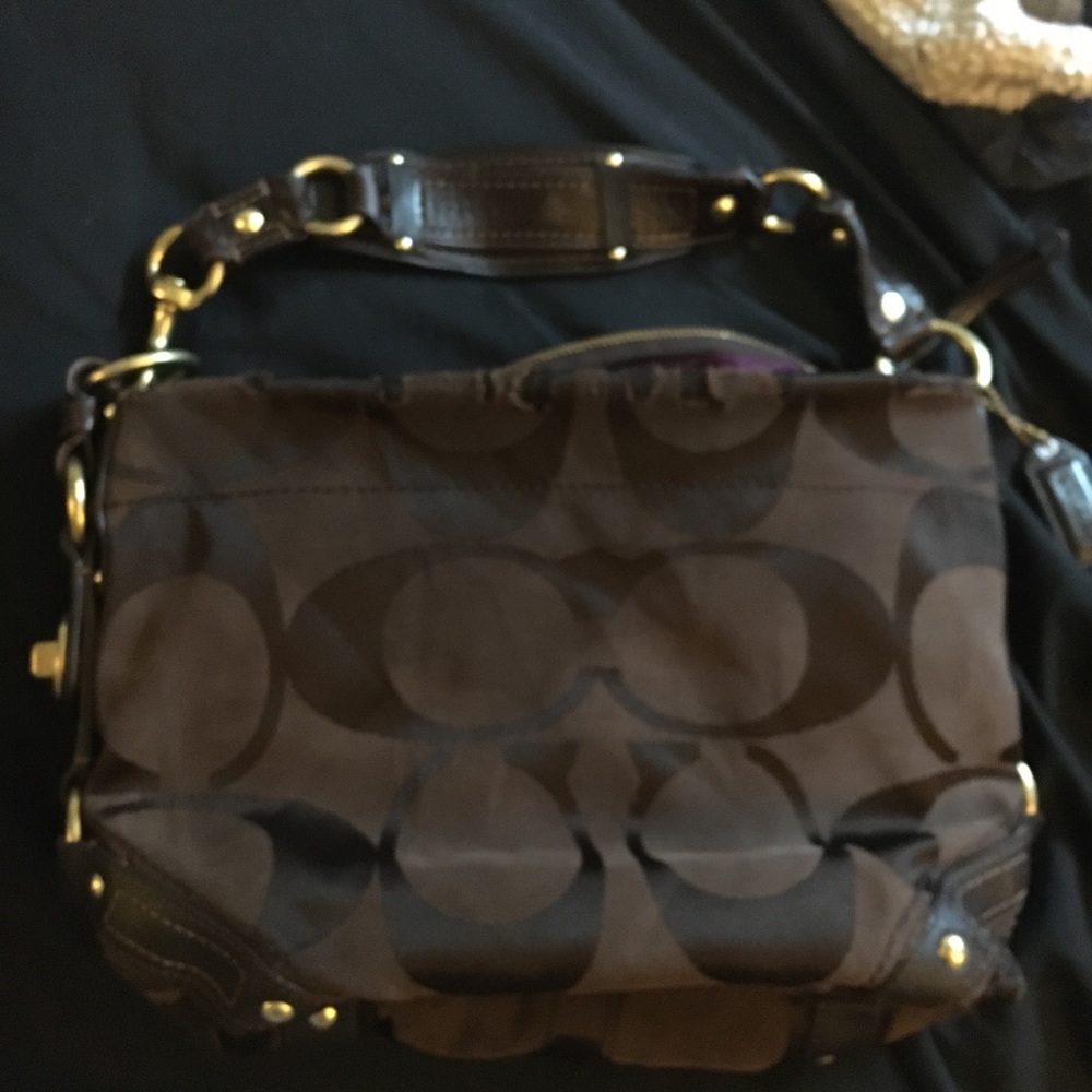 COACH Brown signature Handbag